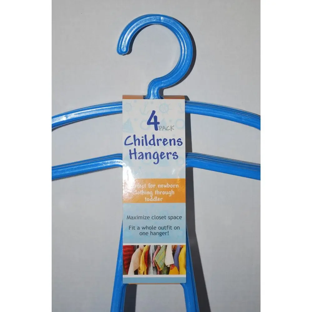 20 Blue Baby Boy Hangers Bulk Bundle Newborn Toddler Nursery Closet Organizer